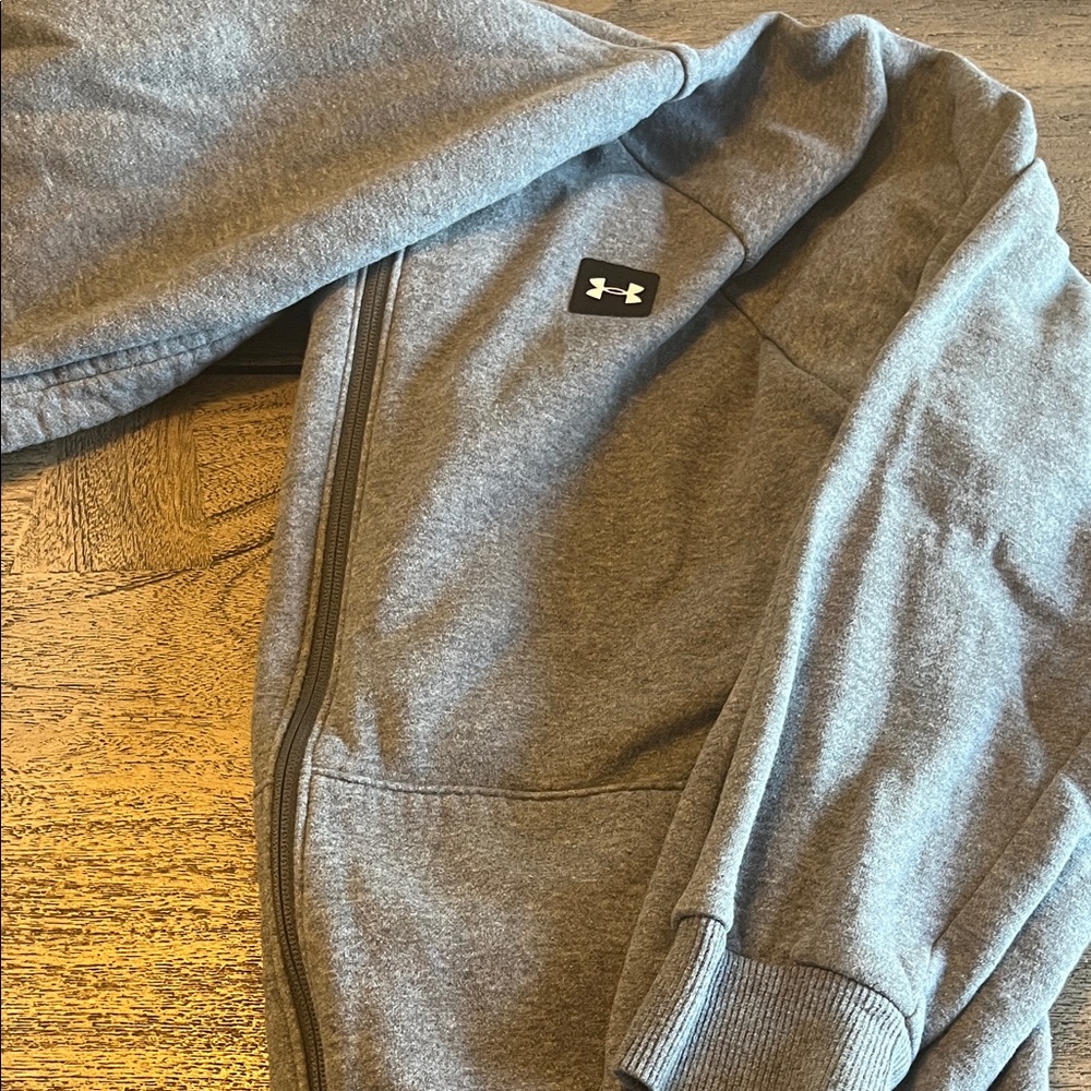 Under Armour Heather Gray Zip Hoodie
